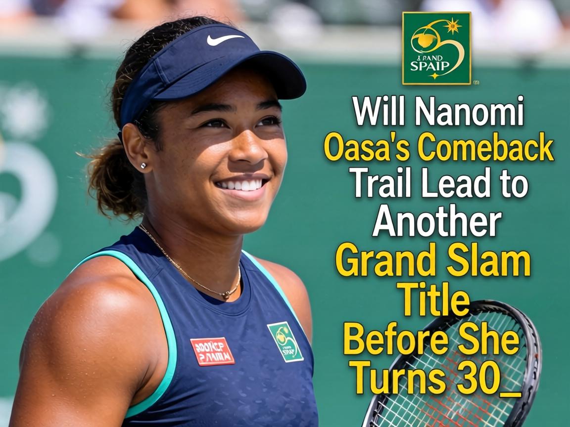 Will Naomi Osaka's Comeback Trail Lead to Another Grand Slam Title Before She Turns 30_